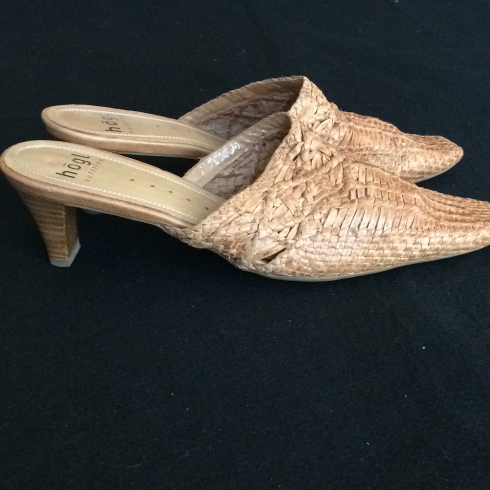 Hogl Leather Mules UK 6. US 8-8.5